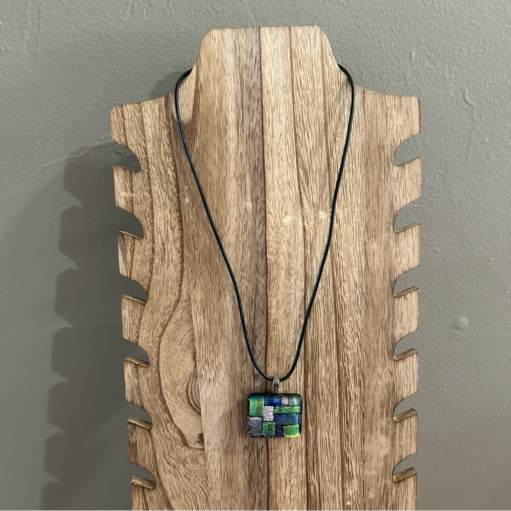 Dichroic Glass Mosaic Necklace